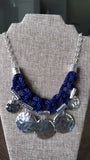 Chico's Silver/Blue Necklace