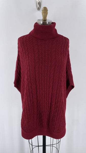 Mudpie Burgundy Sweater, One Size