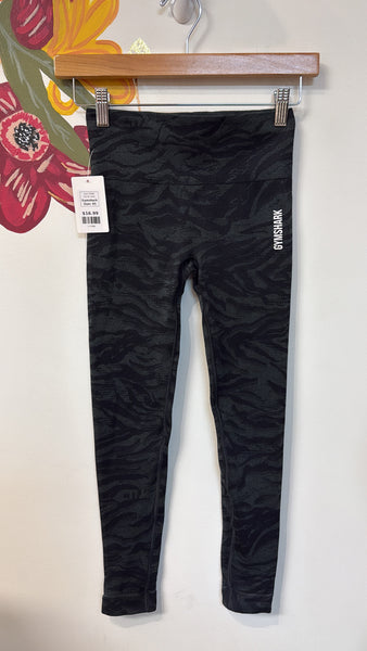 Gymshark Black Print Leggings, XS