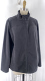 Natural Reflections Black Fleece Jacket, XL