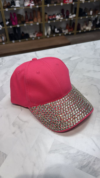 Pink Rhinestone Hat