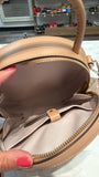 Kate Spade Tan Andi Canteen Bag, 7"x7.7"x2.6"