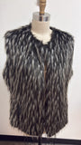 New Investments Faux Fur Vest, XL