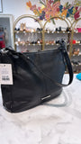 Stone & Co Black Genuine Leather Shoulder Bag, 12"x9"