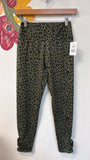 Leggings Green Print , M