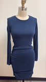 New Michael Stars Blue Jordan Ultra Rib Knit Dress, M