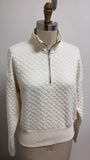 New Banana Republic White/Ivory Quilted Sweatshirt, S