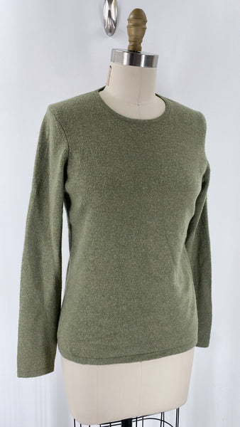 Charter Club Green 100% Cashmere Sweater, S