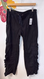 XCVI Black 31" Inseam Pants, M