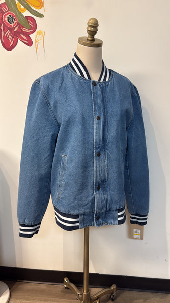 New Levi's Denim Bomber Jacket, M (mens) Retail $200