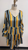New Velzera Black/Yellow Dress, L
