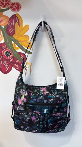 Lug Black Print Zipliner Bag, 15"x11"