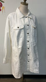 Jessica London White Denim Jacket, 22W