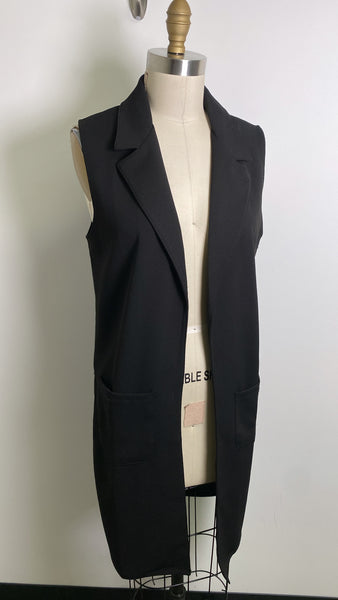 Olivia Blu Black Vest, S