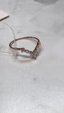Rose Gold over Sterling Silver Fuzion Creations Lab Created White Sapphire Ring, 11