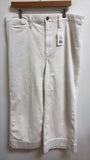 Madewell White Corduroy 25" Inseam Jeans, 33 (16)