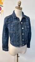 Express Denim Fitted Jacket, S