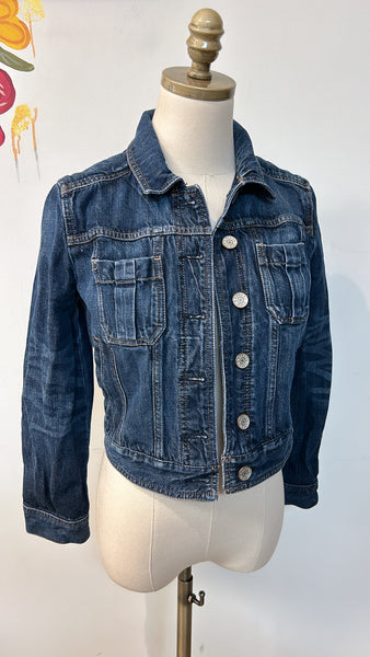 Express Denim Fitted Jacket, S