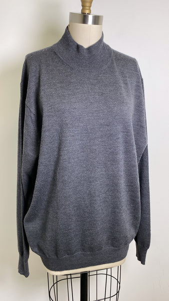 Jos. A. Bank Gray Merino Wool Sweater, XL