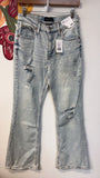New Aeropostale High Rise Flare 32" Inseam Jeans, 6