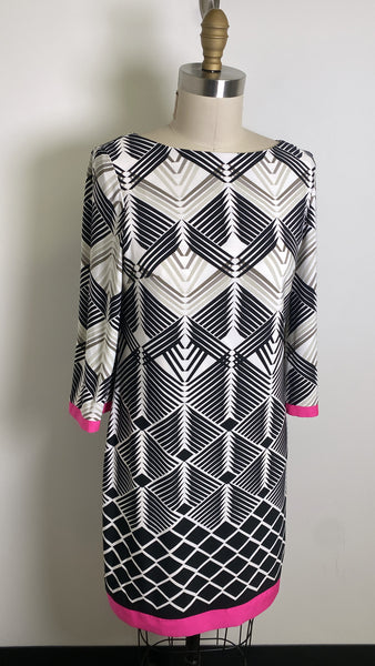 Eliza J White/Black/Pink Dress, 8