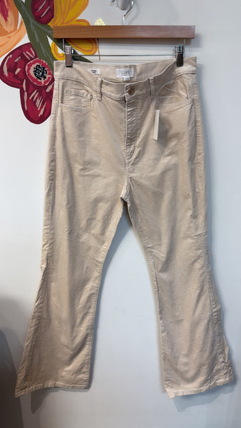 Loft Velvet High Rise Flare Jeans, 8