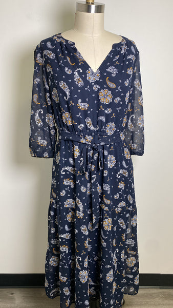 Loft Blue Dress, M Petite