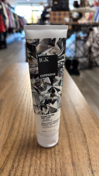 New IGK  Expensive Clear Gloss Top Coat, 4.2oz