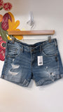 Silver Denim Shorts, 30 (10)