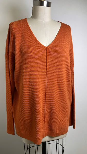 New Staccato Stitch Fix Orange Eyrwin Tunic Sweater, L