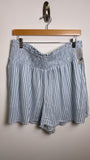 Torrid Blue Stripe Shorts, 1X