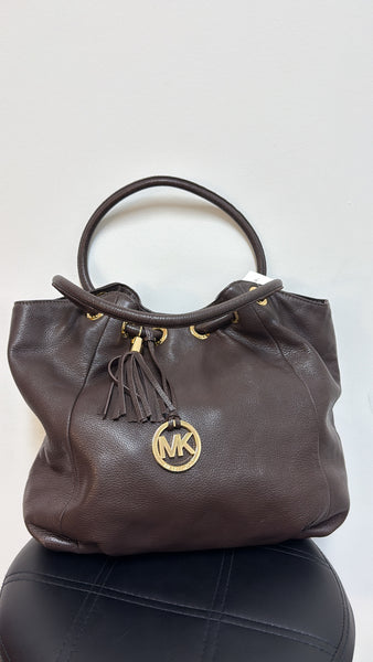 Michael Kors Brown Shoulder Bag, 17"x12"