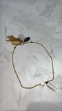 New White House Black Market Gold Choker Necklace, 16"