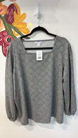 Liz Claiborne Gray Top, 1X