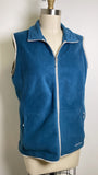 Eddie Bauer Blue Fleece Vest, L