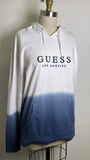 Guess White Hoodie Sweatshirt, L
