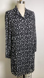 Nine West Black Print Dress, M