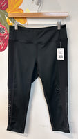 Asics Black Athletic Cropped Leggings, M