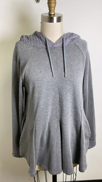 Kori America Gray Hooded Sweater, S