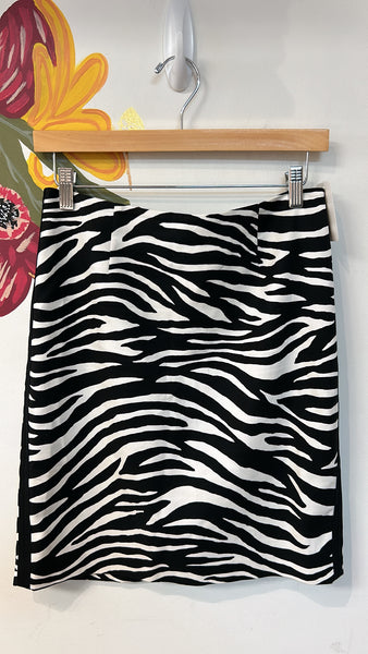 White House Black Market Zebra Print Skirt, 4