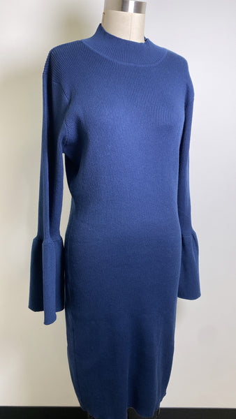 Venus Blue Sweater Dress, 2X