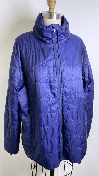 Columbia Purple Omni Heat Puffer Jacket, 2X