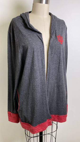 New Colosseum Black Hooded IU Cardigan, 1X