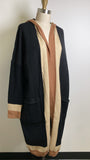 New Chou Y Atou Brown/Black Cardigan, XL