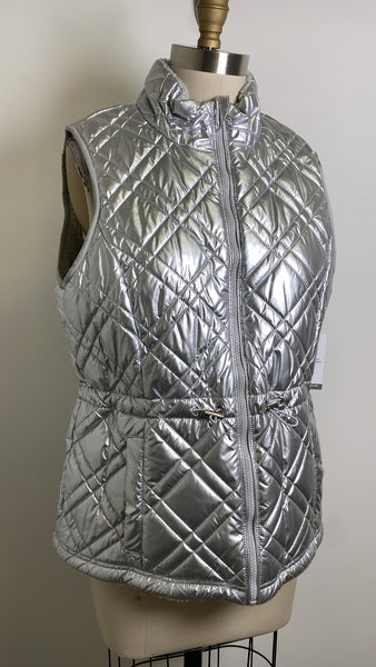 New Silver Reversible Vest, M
