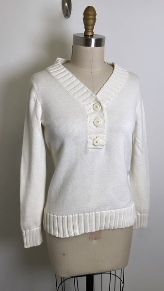 Jones New York White Sweater, S