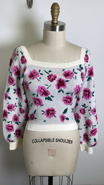 Willow & Wind Cropped Sweater, S