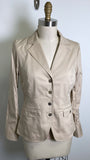 White House Black Market Tan Snap Front Jacket, 6