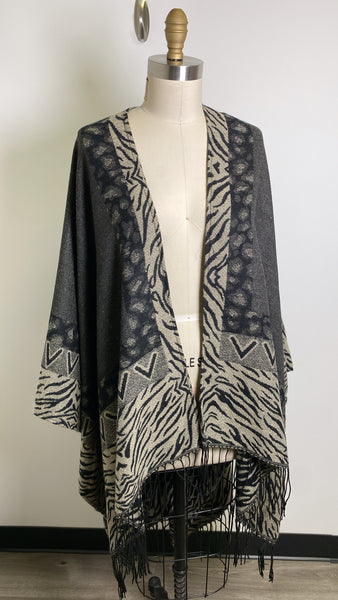 New Just Jamie Reversible Wrap Cardigan, One Size