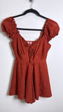 Heart & Heels Eyelet Romper, S
